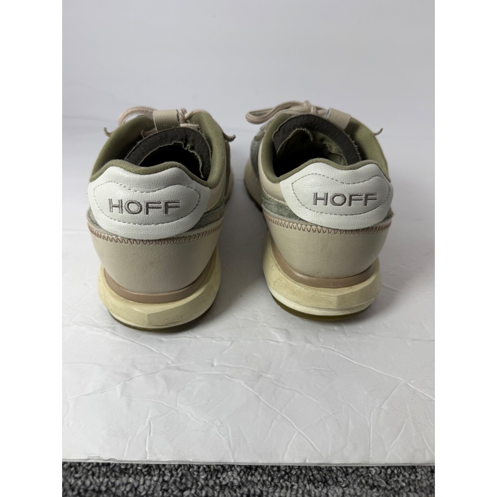 HOFF Tundra Womens Sneakers Olive Beige Mesh Leather Suede Low Top Trainers 38